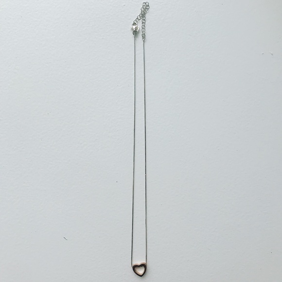 925 Sterling Silver Heart Necklace Dyadema Italy - Picture 6 of 15